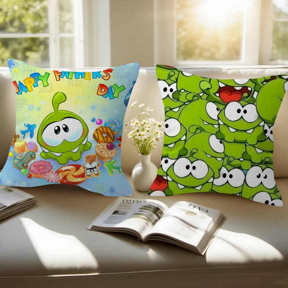 Anime O-O-Om Fun Nom Stories Maple Design Cushion Cover Happy Autumn Harvest Decor Holiday Decorati Pillow Cover