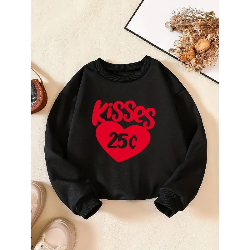 Kids Sweatshir tCreative Letter Pattern Round-Neck Sweatshirt, Stylish And Casual, Perfect for Daily Parties, Vacations, And Gifts in Spring