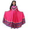 Children's Fuchsia Mexican Folk Dance Dress - Day of the Dead Costume
