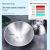 Shengjia 304 Stainless Steel Double-Layer Conical Noodle Bowl