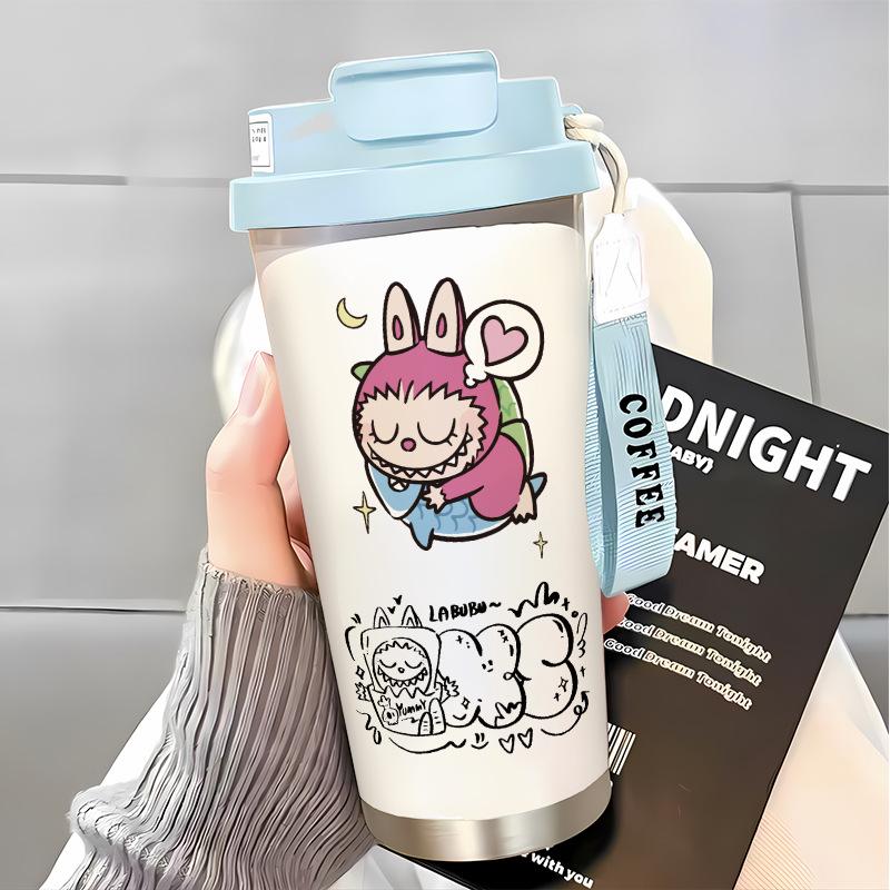 Slámkový hrnek na vodu Velká kapacita 316 Nerezová ocel Vysoká hodnota Termoska na dvojí pití Hrnek na kávu do auta