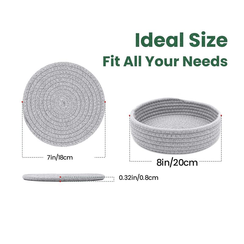 Good-7 Inch Trivets For Hot Dishes Thick Heat Resistant Large Coaster, Multifunctional Hot Pads Hot Pots And Pans, Fit For Table