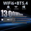 1300Mbps Bluetooth 5.4 WiFi  Adapter Dual Band 2.4G/5Ghz Wireless Network Card 4-Antenna Wireless Receiver For PC/Laptop Driver Free