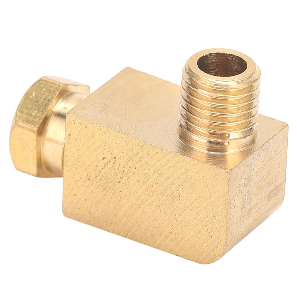 Brass 90 Degree Elbow Compression Tube Pipe Fitting Connector Adapter for Oil Lubrication