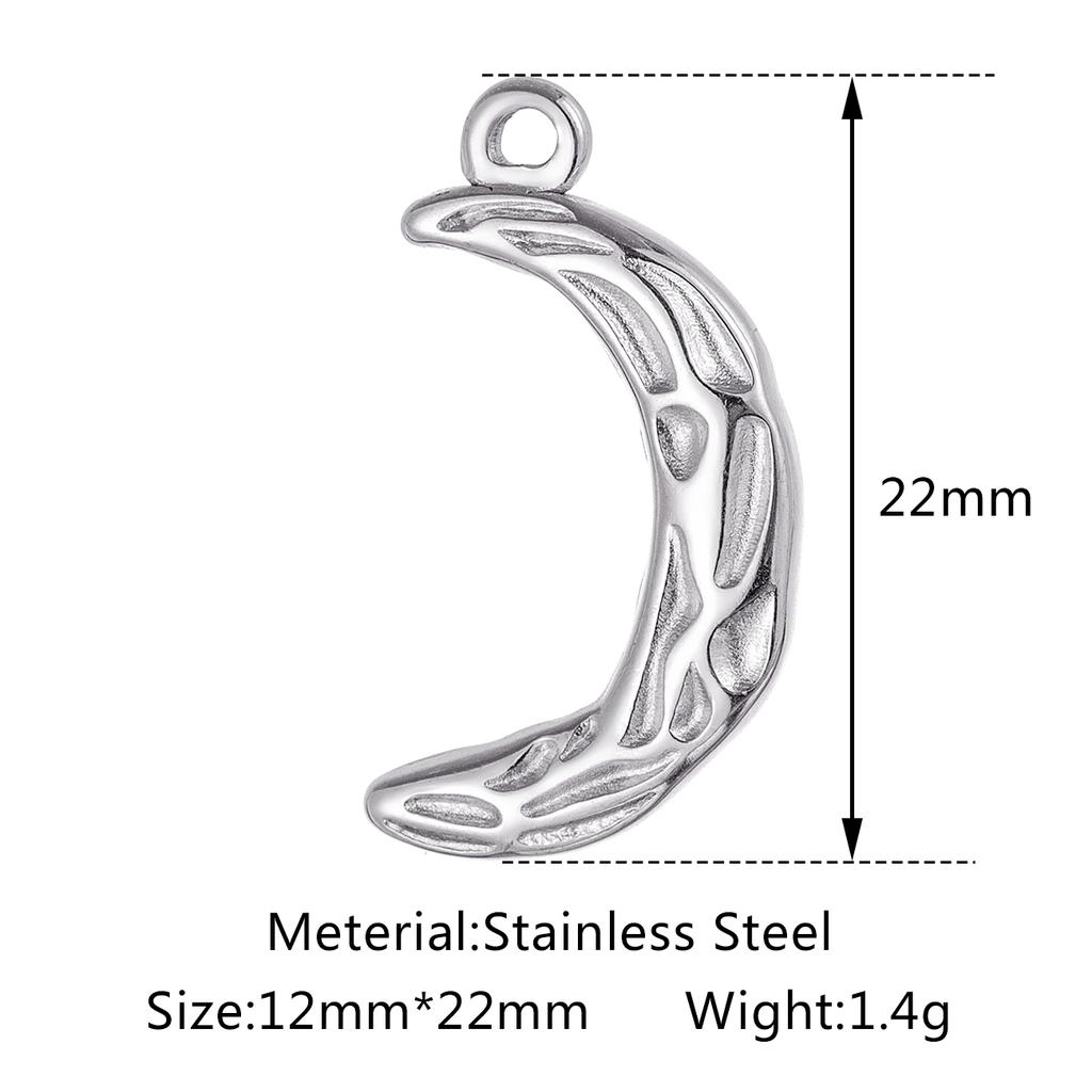 3pcs/Lot Stainless Steel Casting Sunburst Sun Moon Star Charms Pendant For DIY Necklace Bracelet Earrings Jewelry Accessories