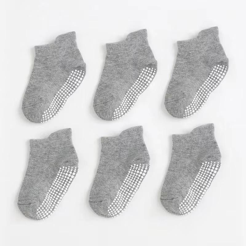 

6 пар детских носков, милые нескользящие детские носки, хлопковые носки для мальчиков и девочек S