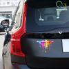 Auto Rainbow Paint Graffiti Car Accessories Stickers Vinyl for Truck Motor Decals Motor Side Body Fuel Tank Vans Window Decal