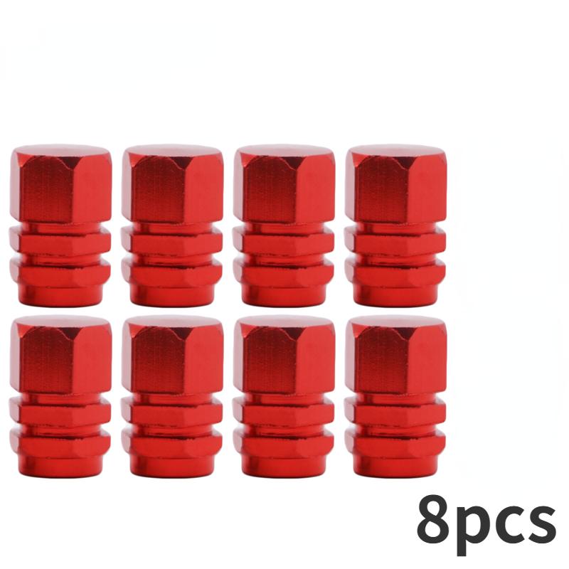 8/4PCS Car Wheel Tire Valve Caps Aluminum Alloy Car Tire Valve Tyre Caps Stem Air Cap Airtight Cover Auto Motorcycle Accessories