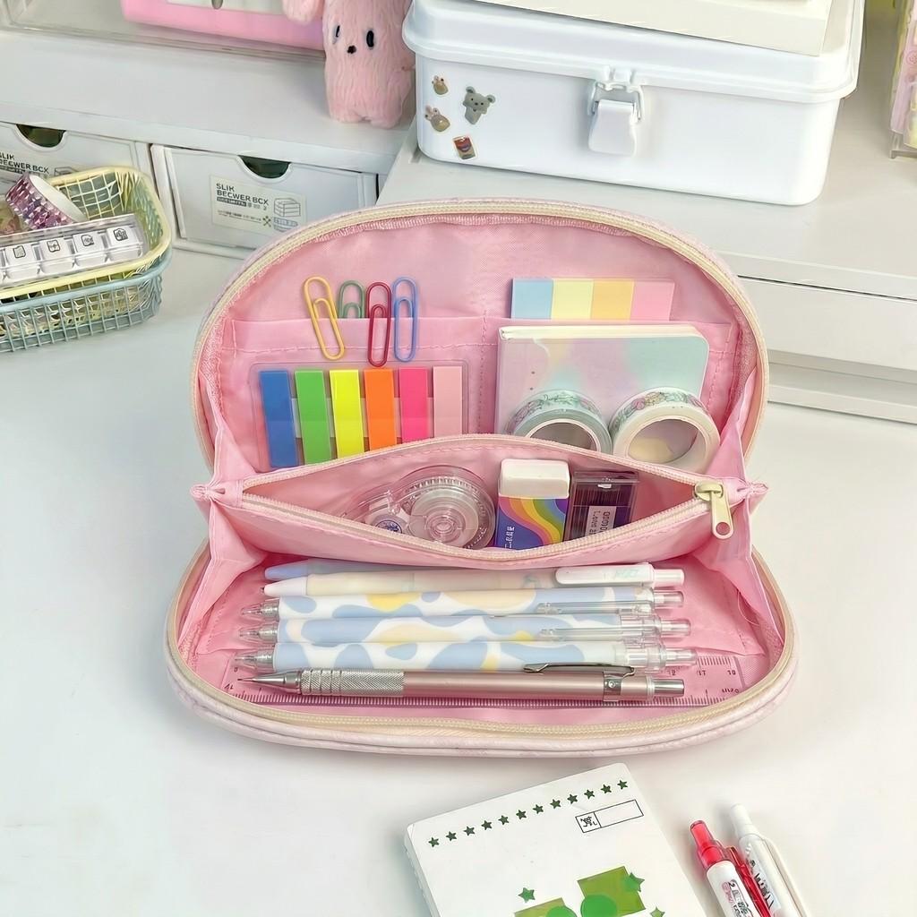 Style Large Capacity Pencil Case For Students With Fabric Material And Simple Design