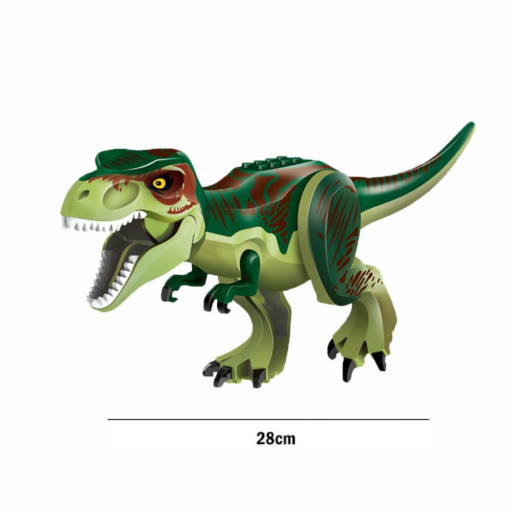 Jurassic Dinosaur Building Blocks Tyrannosaurus Brachiosaurus Velociraptor Triceratops Stegosaurus Model Bricks Toys