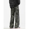 51 Hip-Hop Street Vibe Retro Patch Pocket Parka Camouflage Pants Male American Fashion Brand Hiphop Loose Straight Trousers