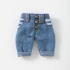 Fashion Denim Long Pants Doll Leggings For 1/11 OB11 Dolls for 1/12 Mini BJD Doll Casual Wears Pants Clothes Doll Accessories
