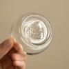 1 Pc Chinese Transparent Glass Tea Cup Handmade Tea Bowl Household Teacup Travel Personal Master Cup Tea Set Accessories 35ml
