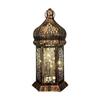 Floor Standing Candle Holder Handmade Iron Moroccan Type Wind Lantern for Ramadan Home Decoration and Celebrations