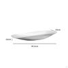 Stainless Steel Fruit Tray Mirrored Silver VesselShaped Decorative Bowl with