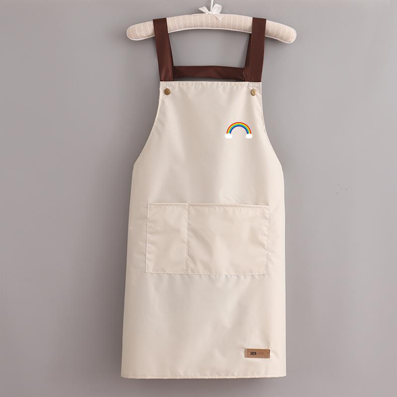Korean Style Waterproof Unisex Kitchen Apron with Custom Logo