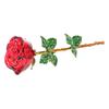 Simulation Rosenstrauß Kristallglas Künstliche Blume Realistisch Heimdekoration für Büro Schaufenster Wandblume