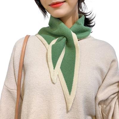 New Cross Neck Warmer Windproof Coldproof Neckerchief Warm Knitted Knitted Scarf Skiing