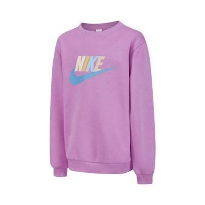 Nike Club Casual Simple Fleece Warm Purple Kids Sweatshirt FD2992-533