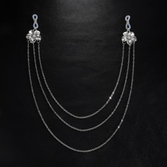 Floral Breast Chain Non Piercing Nipple Chain Sexy Layered Body Chain Jewelry Nipple Accessories for Beach Party Bikini