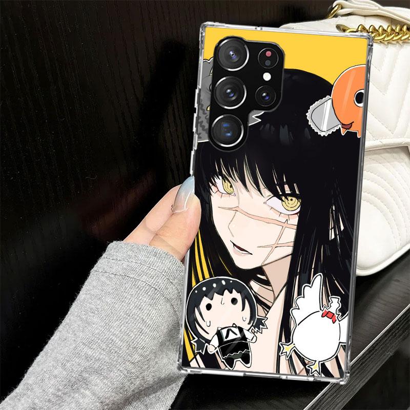 C-Chainsaw Man Yoru War Devil Hülle für Samsung Galaxy S25 S24 S23 S22 Ultra Weiche Handyhülle S25 Edge S21 Plus S20 FE S10 + Bla