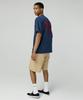 MAGOODGAN Swagber 3585 Waffle Chain Embroidery Semi-Overfit Dirty White Short Sleeve Tee