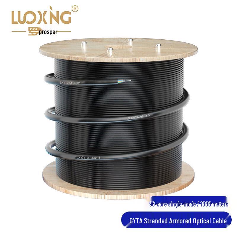 

LUOXinG Telecom Grade Outdoor Single-Mode 96-Core Armored Fiber Optic Cable