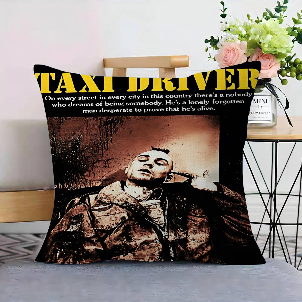 

Classic Movie Taxi Driver Cushion Cover Car Throw Pillow Case For Sofa Car Christmas Gift 40x40cm 45x45cm 30cmx30cm