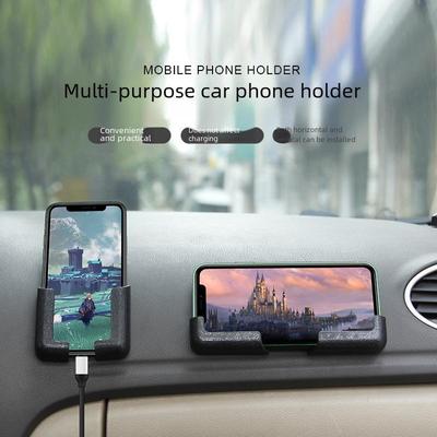 Adjustable Car Phone Holder for Navigation, Driving - Sticky Bracket for Mobile Phones, Easily Adjusts Width On Instrument Panel.
