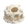 Fish Tank Shelter Coral House Landscaping Ornament, 3D Printed Reptile Hideout Shrimp Breeding Cave Cave, Durable PLA Habitat for Small And