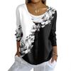 Women's Fashion Casual Knit Sweater Button-Up Floral Print Cardigan Jacket