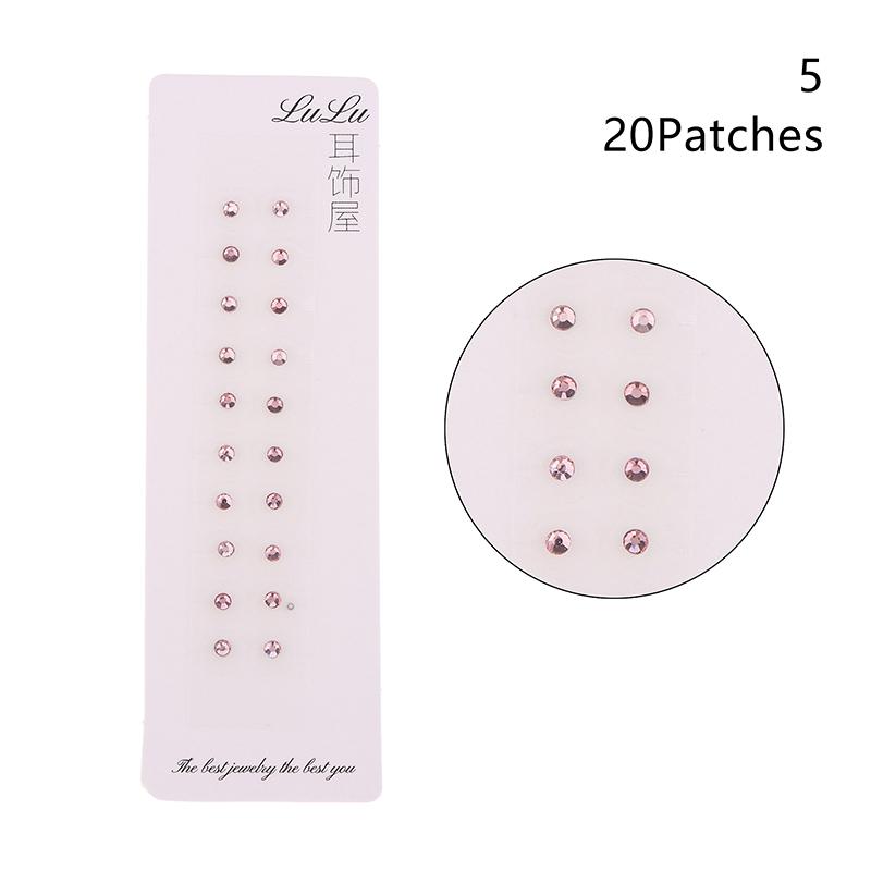 Ear Pressure Stick Acupuncture Auricular Ear Stickers Massage Seeds Stickers 20/100 Patches Gold Silver Color Ear Point Stickers