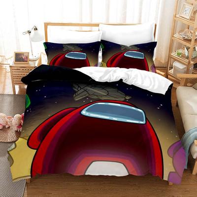 Among Us, 3D Digital Printing Three-Piece Set, Four-Piece Quilt Set.