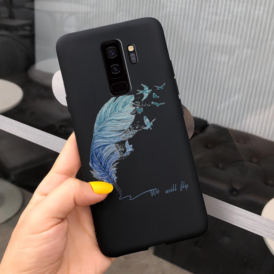 For Samsung Galaxy S9 S9+ Case Cute Fashion Cartoon Girls Cover Silicone Soft TPU Phone Case For Samsung S9 Plus S9+ Fundas Capa