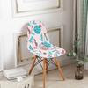Elastic Printed Dining Chair Cover Back Chair Covers Household Chair Covers Special-Shaped Office Home Removable Fundas Sillas