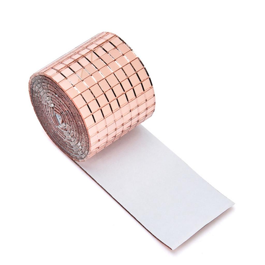 4X100CM 1464 גרגרים אריחי פסיפס דביקים עצמיים מדבקת מדבקת מראות זכוכית חדשנית עשה זאת בעצמך