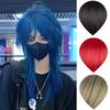 Heat Resistant Mullet Head Wigs with Bangs Straight Anime Men Wigs Long Cosplay Wig  Party