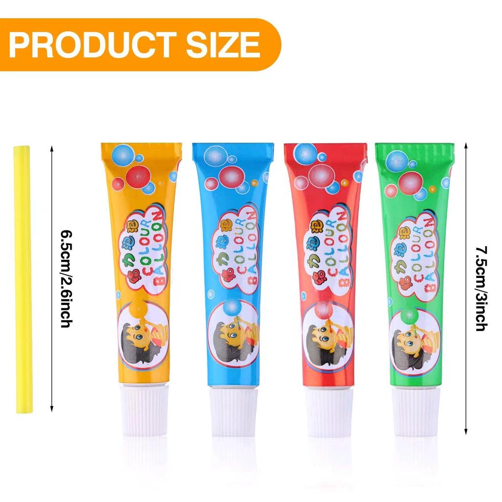 Colorful Cartoon Blowable Glue Balloon - Children's Bubble Toy