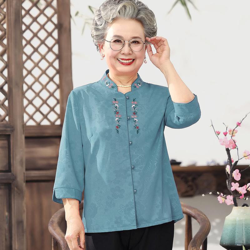 Yuzhaolin Senior Women s Chinese Style Embroidered Shirt XL