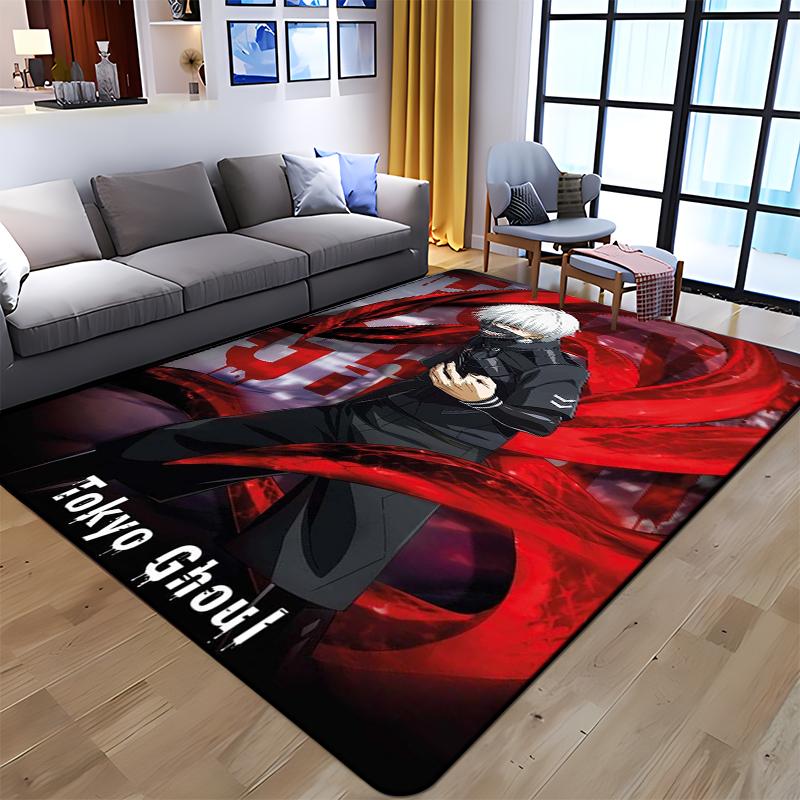 Anime Tokyo Ghoul Kunst Gedruckt Teppich für Wohnzimmer Große Fläche Teppich Weiche Matte E-sports Stuhl Teppiche Alfombra Geschenke Dropshopping