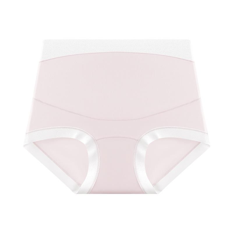 Oversized Women's Spring and Summer High Waist Antibacterial Cotton Extended Crotch Maternity Briefs