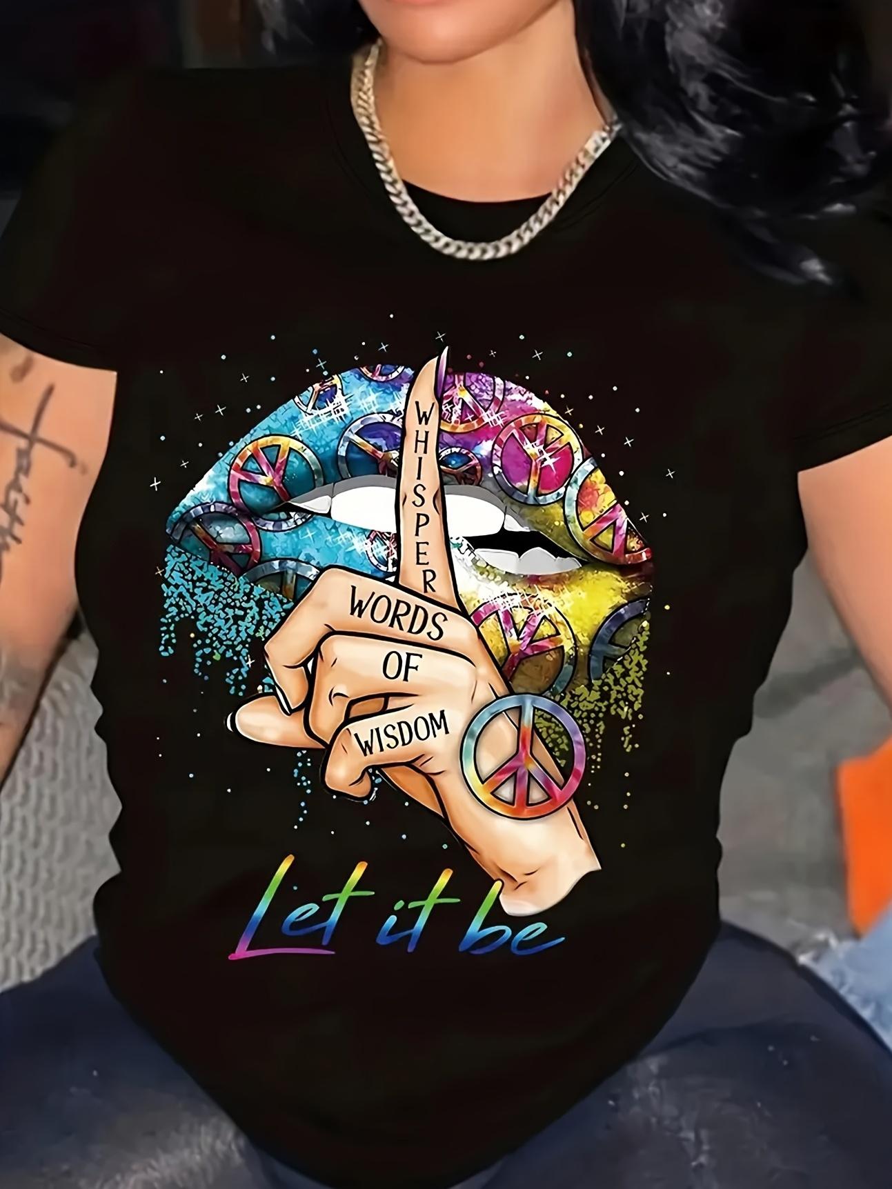 Peace Lips Wisdom T-shirt XXXL