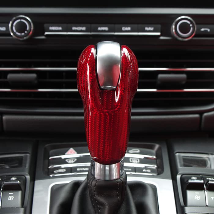 Porsche Compatible Carbon Shift Knob Cover PDK 718 Cayman Boxster Panamera Macan 991 Accessories Custom Parts Goods Interior Dress Up
