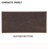 Handmade Microfiber Velvet Leather Desk Brush Rack Organizer CONTACT'S FAMILY Square Pencil Display Stand Pen Holder Custom Logo