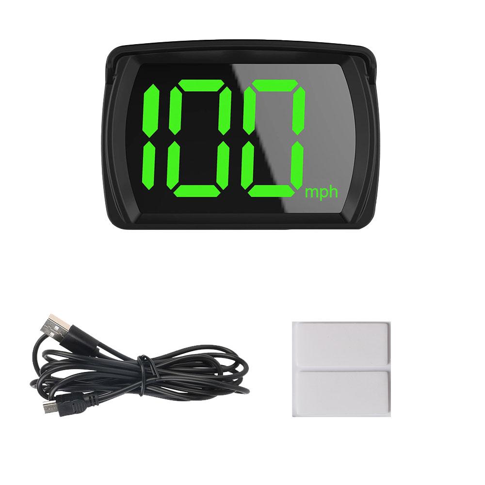 

KMH Speedometer For Car Truck Bus Head-Up Display Digital Plug and Play GPS Car HUD Big Font 2.8 Inch чорний