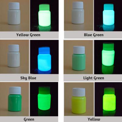 20 g Farbe, fluoreszierend, nicht radioaktiv, 12 Farben, Mehrzweck-Leuchtfarbe für Keramik