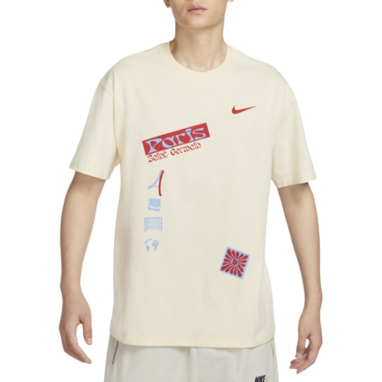 

Nike Paris Saint Germain Mens Football Crew Neck Short Sleeve T-Shirt Men T-Shirt Coconut FZ8729113 2XL