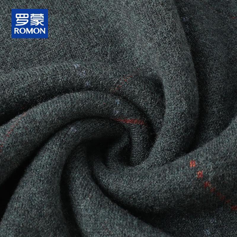 ROMON Men's 100% Pure Wool V-Neck Sweater