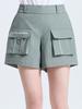 CHALLENGER Women'S Mono-Edge Wide Half Pants Light Khaki