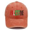 New Embroidered Palestine Vintage Washed Baseball Cap Outdoor Unisex Adjustable Snapback Trucker Hat Fashion for Women Dad Hats